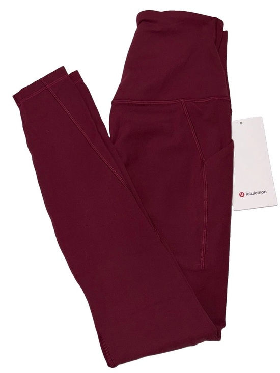 lululemon athletica Pants - NWT*LULULEMON*SIZE 6*ALIGN HIGH RISE 25” PANT*POCKETS*AUTHENTIC*BURGUNDY BAY